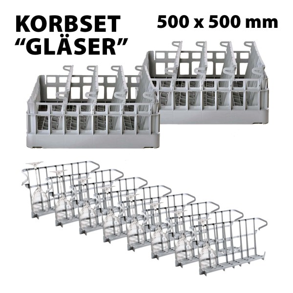 Korbset "Gläser" 500 x 500 mm