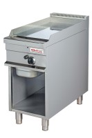 Gas-Griddleplatte, hartverchromt, glatt - mit offenem Unterbau - SOLOTEC 900 Gas-Griddleplatte, hartverchromt, glatt - mit offenem Unterbau - SOLOTEC 900