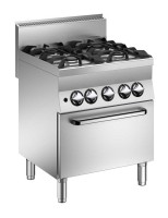 STOCK 4 Flammen Gas-Herd mit Heissluft-Backofen STOCK 4 Flammen Gas-Herd mit Heissluft-Backofen