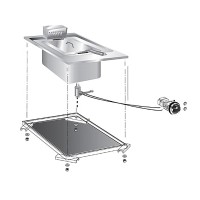 STOCK Elektro-Fritteuse, 1 Becken, 10 Liter, Einbaugerät, 6,0 kW STOCK Elektro-Fritteuse, 1 Becken, 10 Liter, Einbaugerät, 6,0 kW