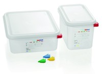 GN-Behälter, Polypropylen, GN 2/3, 200 mm, 19 Liter, Deckel hermetisch schließend GN-Behälter, Polypropylen, GN 2/3, 200 mm, 19 Liter, Deckel hermetisch schließend