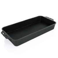 Eisenguss-Riesenpfanne, rechteckig Eisenguss-Riesenpfanne, rechteckig