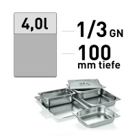 GN Behälter - Edelstahl - 1/3 GN - 100 mm - ECO Line GN Behälter - Edelstahl - 1/3 GN - 100 mm - ECO Line