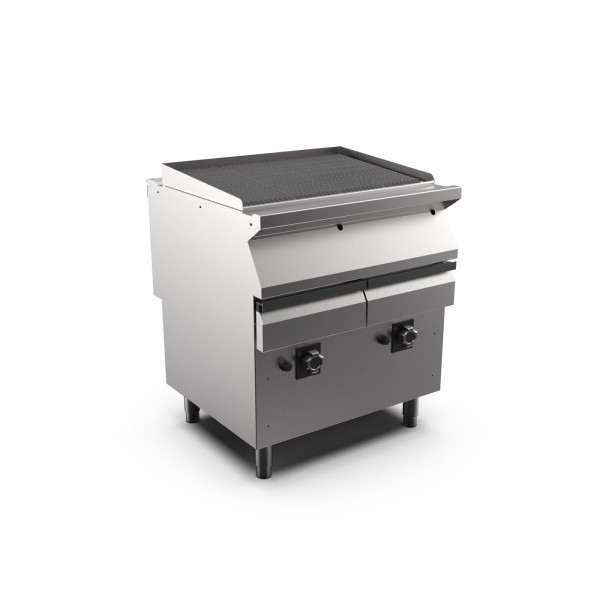 STOCK Gas-Rostgrill 400 mm, Standgerät mit offenem Unterbau