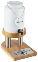 Milchkanne, Porzellan-Edelstahl-Buche wasserfest versiegelt, 4ltr. Milchkanne, Porzellan-Edelstahl-Buche wasserfest versiegelt, 4ltr.