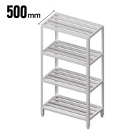 Das Lagerregal mit Gitterrost-Böden in einer Draufsicht von schräg oben. Die Gitterrost-Böden sind gut sichtbar. Der Das Lagerregal mit Gitterrost-Böden in einer Draufsicht von schräg oben. Die Gitterrost-Böden sind gut sichtbar. Der Hintergrund des Bildes ist weiß.