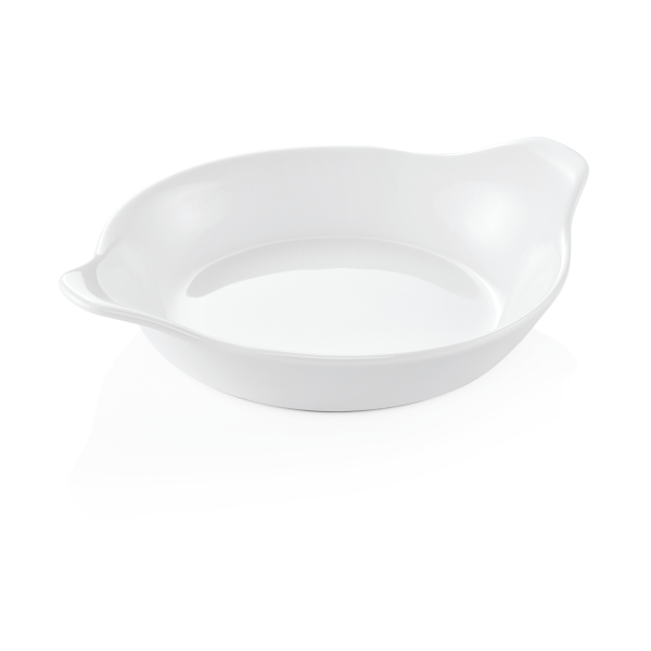 Eierpfännchen / Servierpfanne, Porzellan, weiß, Ø 210 mm