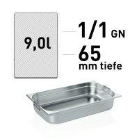 GN Behälter - Edelstahl - GN 1/1 - 65 mm - Fallgriffe GN Behälter - Edelstahl - GN 1/1 - 65 mm - Fallgriffe