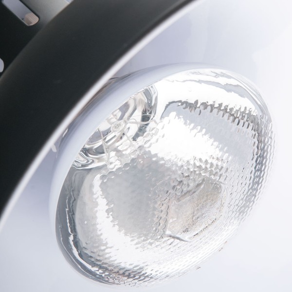 Wärmelampe zur Deckenbefestigung, silber, Ø 290 mm