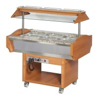 SOLOTEC Warmbuffet 3/1 GN, in Walnussoptik SOLOTEC Warmbuffet 3/1 GN, in Walnussoptik