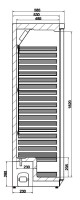 Vorschau: Gewerbe-Kühlschrank, Edelstahl, freistehend, 350 Liter, +2 bis +8 °C, abschließbar Vorschau: Gewerbe-Kühlschrank, Edelstahl, freistehend, 350 Liter, +2 bis +8 °C, abschließbar