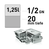 GN-Schale - Edelstahl - GN 1/2 - 20 mm GN-Schale - Edelstahl - GN 1/2 - 20 mm