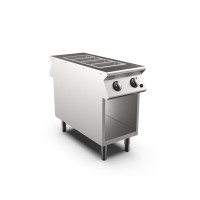 STOCK Elektro-Bain Marie, eineitig bedienbar, 2 Fronten, Standgerät mit offenem Unterbau in Hygienea STOCK Elektro-Bain Marie, eineitig bedienbar, 2 Fronten, Standgerät mit offenem Unterbau in Hygienea