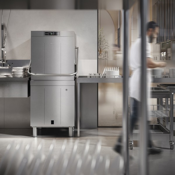 Premium Haubenspülmaschine Korbgröße 500 x 500 mm, HTR+-System, TFT, Permanent-Enthärter