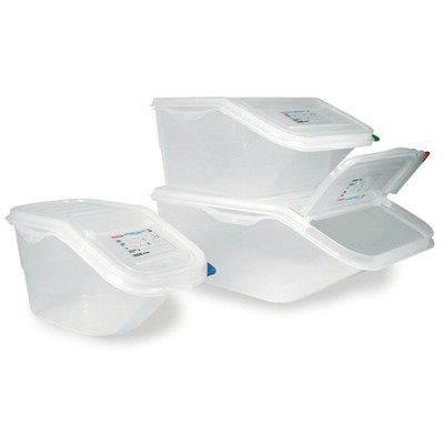 Vorrats- u. Lagerbehälter PP, Deckel doppelseitig klappbar, 56,5x34x20 cm