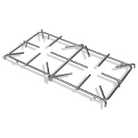 Edelstahlrost für zwei STOCK Premium 900 Brenner, montiert Edelstahlrost für zwei STOCK Premium 900 Brenner, montiert