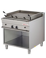 Gas-Lavasteingrill, 2 Heizzonen, mit offenem Unterbau - SOLOTEC 900 Gas-Lavasteingrill, 2 Heizzonen, mit offenem Unterbau - SOLOTEC 900