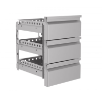 Schubladenblock 1/3 für Kühltische, 3 Schubladen, Standard Schubladenblock 1/3 für Kühltische, 3 Schubladen, Standard