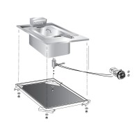 STOCK Elektro-Fritteuse, 1 Becken, 10 Liter, Einbaugerät, 7,50 kW, Bedienteil STOCK Elektro-Fritteuse, 1 Becken, 10 Liter, Einbaugerät, 7,50 kW, Bedienteil