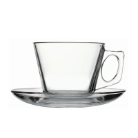 Tasse aus Glas, 0,195 Liter, VPE 6 Stk. Tasse aus Glas, 0,195 Liter, VPE 6 Stk.