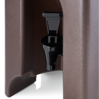 Getränke-Thermobehälter, 9,5 Liter, Kunststoff, dunkelbraun mit Auslaufhahn Getränke-Thermobehälter, 9,5 Liter, Kunststoff, dunkelbraun mit Auslaufhahn