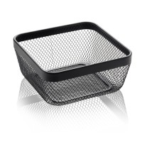 Korb, schwarz, Metall, pulverbeschichtet, 370 g Korb, schwarz, Metall, pulverbeschichtet, 370 g