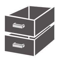 2 Schubladen Set für Kühltische, Block S Serie, 428×576×260 mm 2 Schubladen Set für Kühltische, Block S Serie, 428×576×260 mm