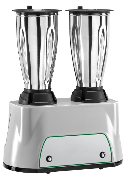 PREMIUM Mixer, mit 2 Bechern aus Edelstahl Inhalt je 1,5 ltr., Geschwindigkeit 16000+16000 rpm, Gehä