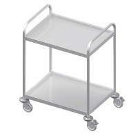 STOCK Servierwagen, verschweißt, mit zwei Böden STOCK Servierwagen, verschweißt, mit zwei Böden