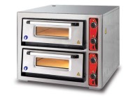 ECCO Pizzaofen, 2 Backkammern für je 4 Bleche Ø 300 mm, Schamottsteinboden, ohne analoge Temperatura ECCO Pizzaofen, 2 Backkammern für je 4 Bleche Ø 300 mm, Schamottsteinboden, ohne analoge Temperatura