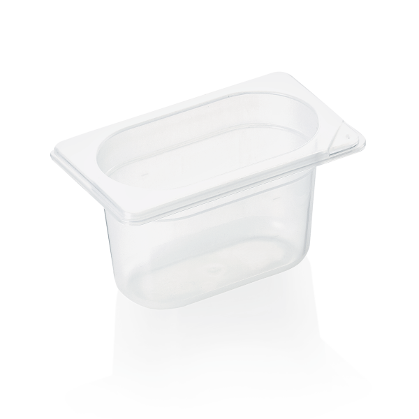 GN-Behälter, Polypropylen, GN 1/9, 100 mm, 0,7 Liter, transparent