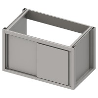 Spülenunterschrank-Modul mit Schiebetüren, Tiefe 640 mm, sockelbaufähig Spülenunterschrank-Modul mit Schiebetüren, Tiefe 640 mm, sockelbaufähig