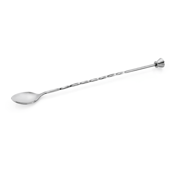 Barlöffel, mit Stößel, 28 cm