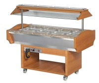 SOLOTEC Warmbuffet 4/1 GN, in Walnussoptik SOLOTEC Warmbuffet 4/1 GN, in Walnussoptik