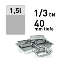 GN Behälter - Edelstahl - 1/3 GN - 40 mm - ECO Line GN Behälter - Edelstahl - 1/3 GN - 40 mm - ECO Line