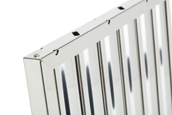 Flammschutzfilter 400x500 mm Typ A Gastro Edelstahl DIN 18869 VDI 2052 mit Griff