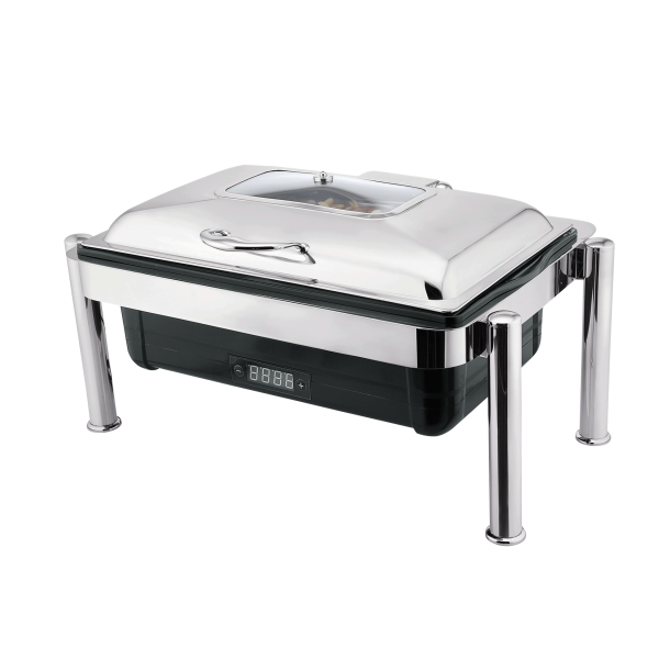 Elektro Chafing Dish - Kunststoff/Chromnickelstahl - mit Regelthermostat, GN Behälter 1/1 - 65 mm, d