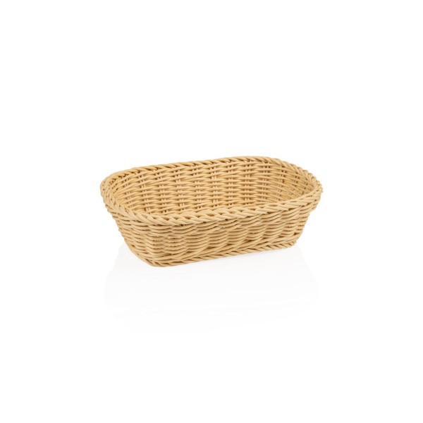 Tischkorb, stapelbar, spülmaschinenfest, BPA-frei, 265 x 190 x 70 mm, beige