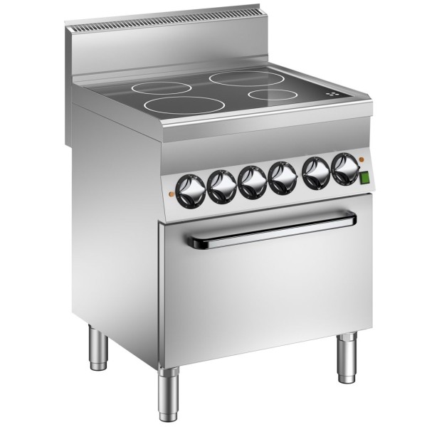 STOCK 4 Platten Ceran-Herd mit Heissluft-Backofen