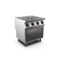 STOCK 4-Zonen-Elektro-Glaskeramikherd, Standgerät mit offenem Unterbau STOCK 4-Zonen-Elektro-Glaskeramikherd, Standgerät mit offenem Unterbau
