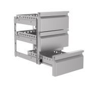 Vorschau: Schubladenblock 1/3 Monoblock, für Kühltische, sanft schließend Vorschau: Schubladenblock 1/3 Monoblock, für Kühltische, sanft schließend