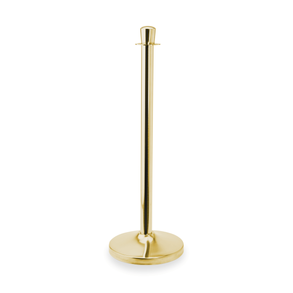 Abgrenzungsständer, Edelstahl, goldfarben, Oberteil zylindrisch, Höhe 950 mm