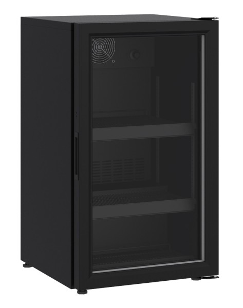 Gewerbe-Kühlschrank mit Glastür, 136 Liter, Tischgerät, +4 bis +10°C, Kühlmittel R600 A