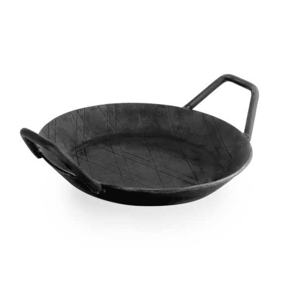 Eisenpfanne, Ø 20 cm, mit 2 Griffen