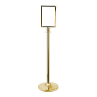 Vorschau: Abgrenzungsständer, Edelstahl, goldfarben, Oberteil zylindrisch, Höhe 950 mm Vorschau: Abgrenzungsständer, Edelstahl, goldfarben, Oberteil zylindrisch, Höhe 950 mm