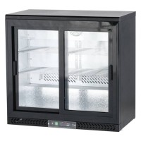 Barkühlschrank, 202 Liter, zwei Schiebetüren Barkühlschrank, 202 Liter, zwei Schiebetüren