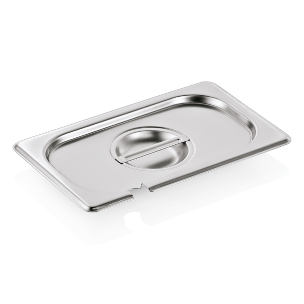 GN Deckel 1/4 mit Löffelaussparung