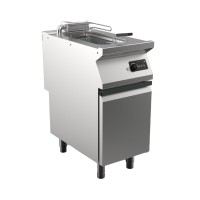 STOCK Elektro-Fritteuse mit elektronischer Steuerung, 1 Becken 10 Liter Standgerät mit Schrankunterb STOCK Elektro-Fritteuse mit elektronischer Steuerung, 1 Becken 10 Liter Standgerät mit Schrankunterb