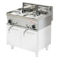 Vorschau: Fritteuse 2 Becken, 11 Liter je Becken, Elektro Geräteoberteil - SOLOTEC 700 Vorschau: Fritteuse 2 Becken, 11 Liter je Becken, Elektro Geräteoberteil - SOLOTEC 700