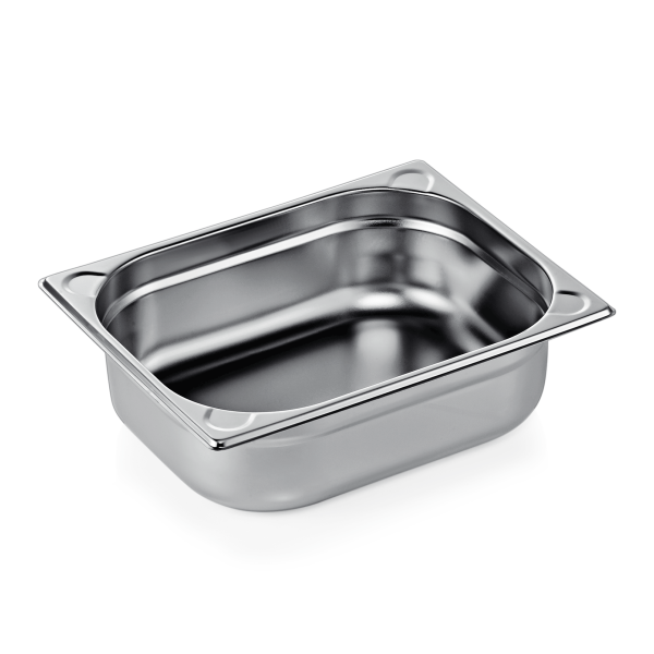 GN Behälter - Edelstahl - GN 1/2 - 100 mm - randverstärkt